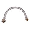 Hausen 12-Inch Stainless Steel Faucet Connector 3/8'' C X 1/2"FIP, Faucet Supply Line, 6PK HA-FC-103